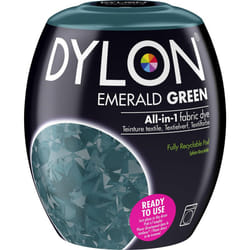 DYLON Washing Machine Fabric Dye Pod for Clothes & Soft Furnishings, 350g ? Emerald Green