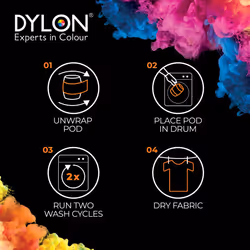 DYLON Washing Machine Fabric Dye Pod for Clothes & Soft Furnishings, 350g ? Emerald Green