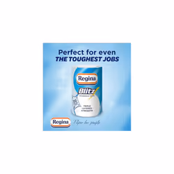 Regina Blitz Household Towels ? 6 Rolls Per Pack, 3-ply Kitchen Roll, 100 Sheets Per Roll, Paper Packaging, FSC Certified Paper, Recyclable Packaging,