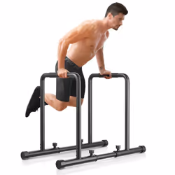 YOLEO Adjustable Dip Bars- 500KG/1100lbs Dip Stand Parallettes Bar Gymnastics Bar Dip Station with Safety Connector, Pull Up Station Portable Gym Bar