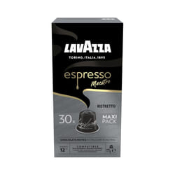 Lavazza, Espresso Maestro Ristretto, 30 Aluminium Capsules Compatible with Nespresso Original Machines, Chocolate & Caramel Notes, Arabica & Robusta,