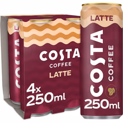 Costa Coffee Latte 4 x 250 ml