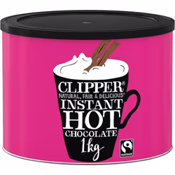Clipper Instant Hot Chocolate | 1kg Hot Chocolate Powder | Bulk Buy Tub for Home or Office | Eco-Conscious Fairtrade Add Wate ...