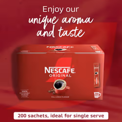 NESCAF? Original Instant Coffee Sachets - 200 x 1.8g Sticks