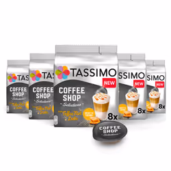 Tassimo Coffee Shop Selections Toffeenut Latte Coffee Pods X8 (Pack of 5, Total 40 Drinks)
