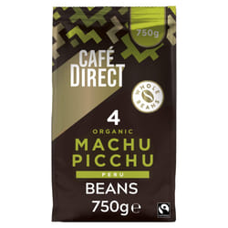 Caf?direct Machu Picchu Coffee Beans, Medium-Dark Roast, Organic and Fairtrade, 100 Percent Arabica Coffee Beans, 750 g