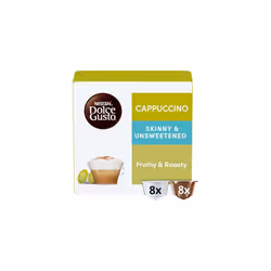Nescafe Dolce Gusto Cappuccino Skinny&Unsweetened/Light Coffee Pods (Pack of 3, Total 48 Capsules)