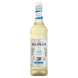 MONIN Premium Vanilla Sugar Free Syrup 1L for Coffee and Cocktails. Vegan-Friendly, Allergen-Free, 100% Natural Flavours and Colourings. Sugar-Free