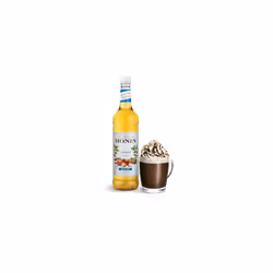MONIN Premium Hazelnut Sugar Free Syrup 1L for Coffee and Cocktails. Vegan-Friendly, 100% Natural Flavours and Colourings. Sugar-Free Hazelnut Coffee