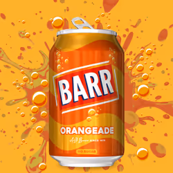 BARR since 1875, 24 Pack Sparkling Orangeade, Low Sugar Orange Flavoured Fizzy Drink "Fizzingly Fun" - 24 x 330ml Cans