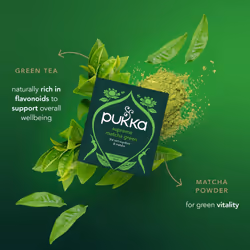 Pukka Herbs | Supreme Matcha Green Organic Tea Box | Energizing Tea With Matcha Powder | Ideal For Daily Vitality | 4 Packs | 80 Plant Based
