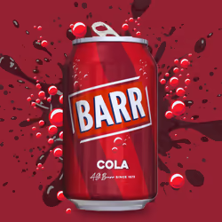 BARR since 1875, 24 Pack Classic Cola, Low Sugar Fizzy Drink "Fizzingly Fun" - 24 x 330ml Cans