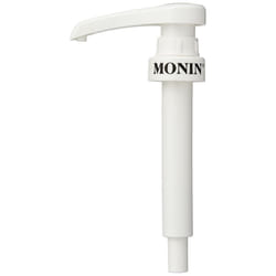 MONIN 10ml Pump. Compatible with 1L Plastic (PET) Bottles (Sugar-Free Syrups, Cloudy Lemonade Concentrate) and 25cl MONIN Syrup Bottles for Easy Use.
