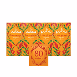 Pukka Herbs | Three Ginger Organic Herbal Tea Box | Digestion-Aiding Infusion With Ginger, Turmeric, And Galangal | Ideal Aft ...
