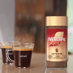 NESCAF? Gold Blend Intense Premium Instant Coffee, Rich Full-Bodied Dark Roasted Arabica and Robusta Coffee, 200g (Pack of 1)
