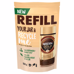 NESCAF? Gold Blend Refill 150g | 5 Packs | 416 Cups | Rich and Smooth Coffee | Premium Quality Instant Coffee for a Perfect C ...