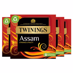 Twinings Assam Tea | Strong, Bold & Malty Black Tea | Refreshing & invigorating Indian Tea Blend | Multipack Bulk Buy, 320 (4 ...