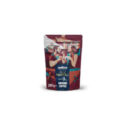 Lavazza, Tales of Napoli, Coffee Ground, Ideal for Moka Pots, with Aromatic Notes of Cocoa and Caramel, Arabica and Robusta, Intensity 9/10, Dark