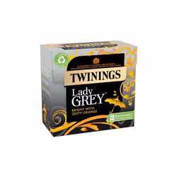 Twinings Lady Grey Tea | Bright & Refreshing Black Tea with Zesty Orange | Multipack Bulk Buy, 320 (4 x 80) Biodegradable Tea Bags