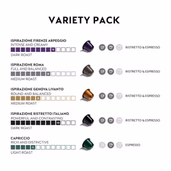 Nespresso Original Coffee Pods, 50 Mixed Pack - 10 Arpeggio, 10 Ristretto, 10 Capriccio, 10 Roma, 10 Livanto Capsules for Nespresso Machines. Make
