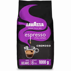 Lavazza Espresso Cremoso, 100% Arabica Medium Roast Coffee Beans, 1kg Pack