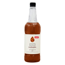 Simply Sugar Free Caramel Syrup, Low Calorie, Vegan & Nut Free Flavoured Syrup for Coffee, Cocktails & Baking (1 Litre)