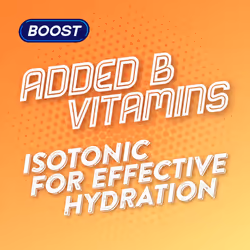 Boost Sports Drink Orange Flavour 12 Isotonic Drink with Vitamin B12 and B6 Electrolyte Drink Maximum Hydration Drinks Low Calorie Vegan Adult Soft
