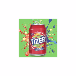 BARR Tizer 24 Pack Citrus Flavoured Fizzy Drink "Fizzingly Fun" - 24 x 330ml Cans