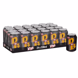 BARR DNB 24 Pack Dandelion and Burdock, Zero No Sugar Flavoured Fizzy Drink - 24 x 330ml Cans