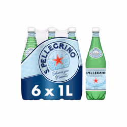 San Pellegrino Sparkling Natural Mineral Water 6x1L
