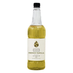 Simply French Vanilla Syrup, Vegan & Nut Free Flavoured Syrup for Coffee, Cocktails & Baking (1 Litre)