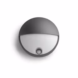 Philips myGarden Capricorn LED Outdoor Wall Light with Motion Sensor. [Anthracite] 1 x 6 W Integrated LED Light. For Garden and Patio Lighting