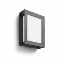 Philips LED Karp Outdoor Wall Light [Anthracite Grey - Warm White] 6W For Garden, Patio and Terrace Lighting