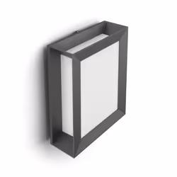 Philips LED Karp Outdoor Wall Light [Anthracite Grey - Warm White] 6W For Garden, Patio and Terrace Lighting
