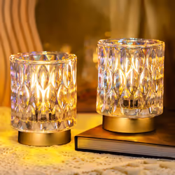 Premier Battery Operated Lamp, Bedside Lamps Set of 2 Timer, Cordless Table Lamp, Mini Battery Operated Lights, Decorative Ta ...