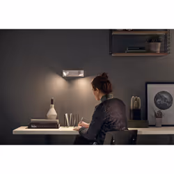 Philips myLiving Star WarmGlow Dimmable LED Spotlight, 2 x 4.5 W LED Light, Instant Start, Easy Installation - White Twin Spot Bar