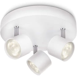 Philips myLiving Star 3 SpotLight Spiral Ceiling Light (Integrated 3 x 3 W LED Bulb) - White