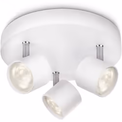 Philips myLiving Star 3 SpotLight Spiral Ceiling Light (Integrated 3 x 3 W LED Bulb) - White