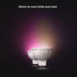 Philips Hue LED Smart Light spot - White and Colored Light - 2 Pack - MR16