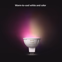 Philips Hue LED Smart Light spot - White and Coloured Light - 1 Pack - MR16
