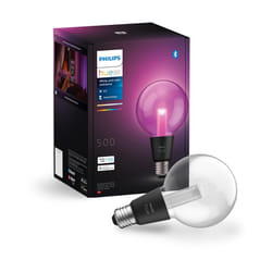 Philips Hue Lightguide G95 Small Globe Smart Bulb, White and Color Light, Bluetooth Compatible, Voice Control with Alexa, Apple Home & Google