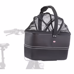 Trixie dog bike basket for front up to 13.2 lbs ? 16.1 ? 18.5 ? 11.4 inches ? dog bicycle basket for handlebars ? includes ra ...