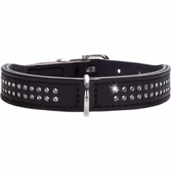 Hunter Dog Collar Nappa Leather Diamond Petit