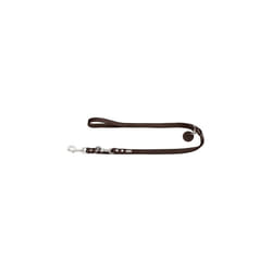 HUNTER Training leash, 16/200 Soft genuine cow leather, dark brown