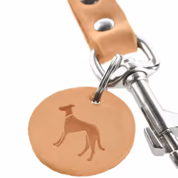 HUNTER Training leash, 20/200 Soft genuine cow leather, cognac