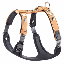 Ferplast Giotto Luxor Dog Harness, M, 40-50 cm/ 60-70 cm, Beige