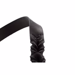 HUNTER Sansibar SOLID Adjustable Dog Lead Leather Braided Heavy Duty Elegant 2 x 200 cm Black