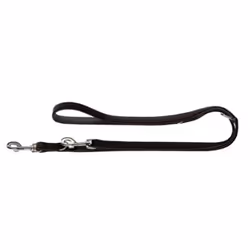 HUNTER Softie Art-Nubuk Nickel Training Lead Rope, 20 x 200 cm, Large, Black/Nappa Black