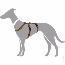 HUNTER Escape-proof harness Vario Rapid, L brown, Nylon