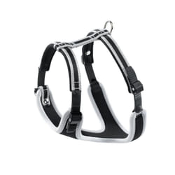 Ferplast Small Size Dog Harness ERGOCOMFORT SMALL, Adjustable Dog Harness, Comfortable, Padded, Double Micro-adjustment Closure, Quick Release, Silver